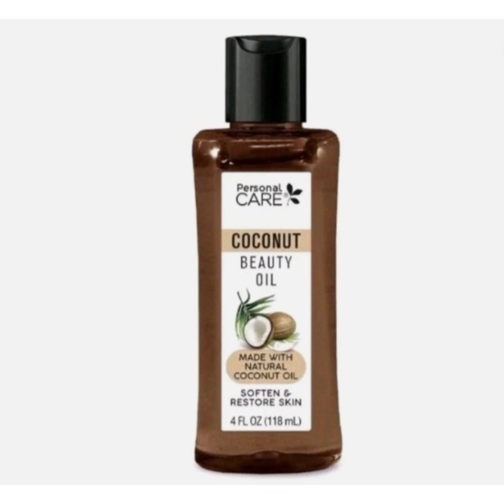 Personal Care Coconut Body Oil Made W/ Natural Coconut Oil 4 Fl Oz 2-Pack - Picture 2 of 4